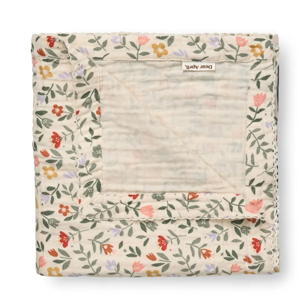 Dear April Murray Musselin-Babydecke Flower Market