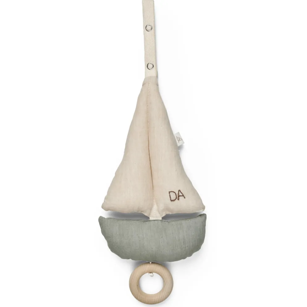 Dear April Pondus Spieluhr Sailboat Blue/Off-white