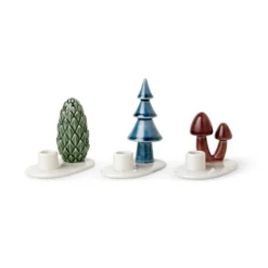 Dottir Nordic Design Kerzenhalter Winter Stories Mushroom 3er-Set