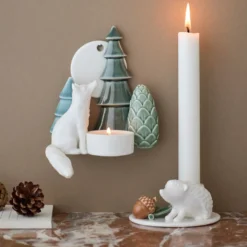 Dottir Nordic Design Kerzenhalter Winter Stories Hedgehog