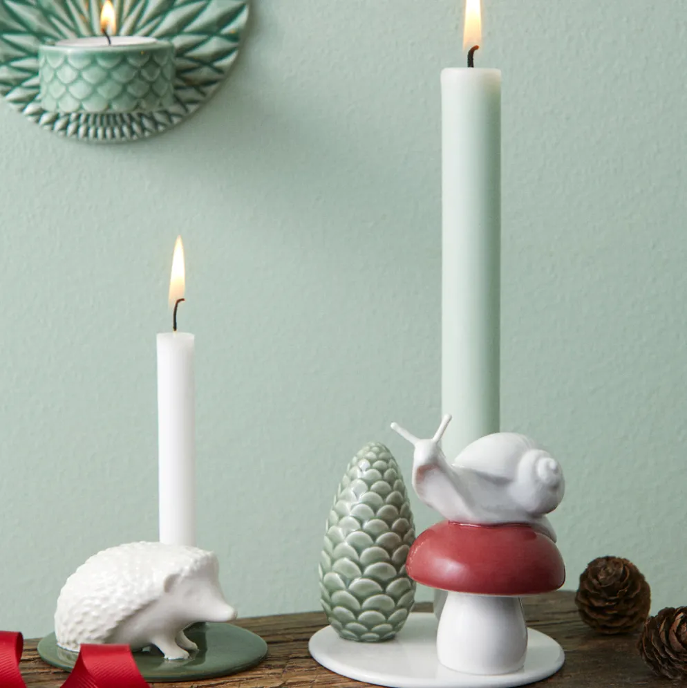 Dottir Nordic Design Kerzenhalter Winter Stories Snail & Mushroom