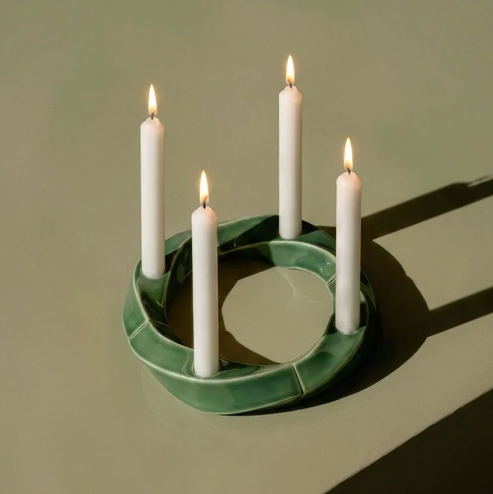 Dottir Nordic Design Kerzenhalter Advent Winter Samsurium Spruce