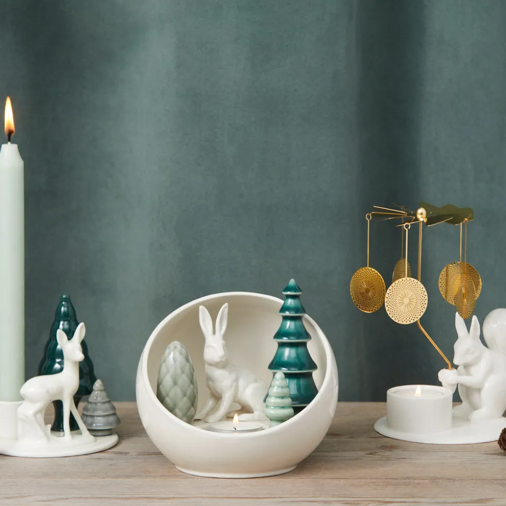 Dottir Nordic Design Teelichthalter Winter Stories Hare Ball
