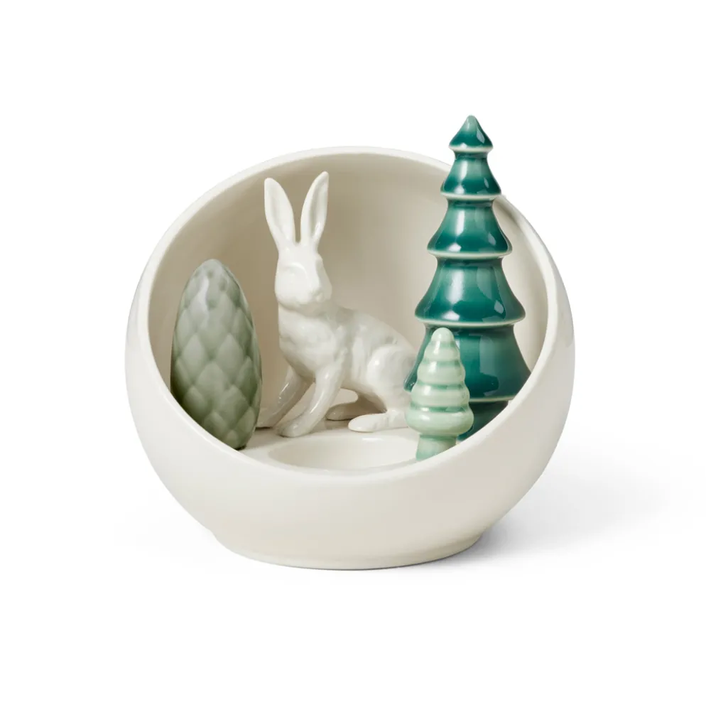 Dottir Nordic Design Teelichthalter Winter Stories Hare Ball