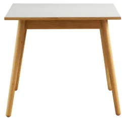 FDB Møbler C35A Quadratischer Tisch Natur/Hellgrau Linoleum Pilzbraun