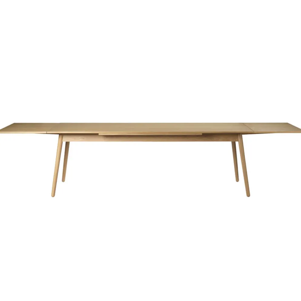 FDB Møbler C35C Esstisch 92 x 220 cm ausziehbar Eiche lackiert