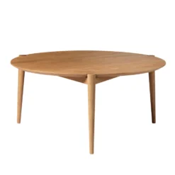 FDB Møbler D102 Søs Couchtisch Ø: 85 cm massive Eiche geölt