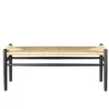 FDB Møbler J83B Bank Buche Schwarz/Natur Nordic Swan Ecolabel