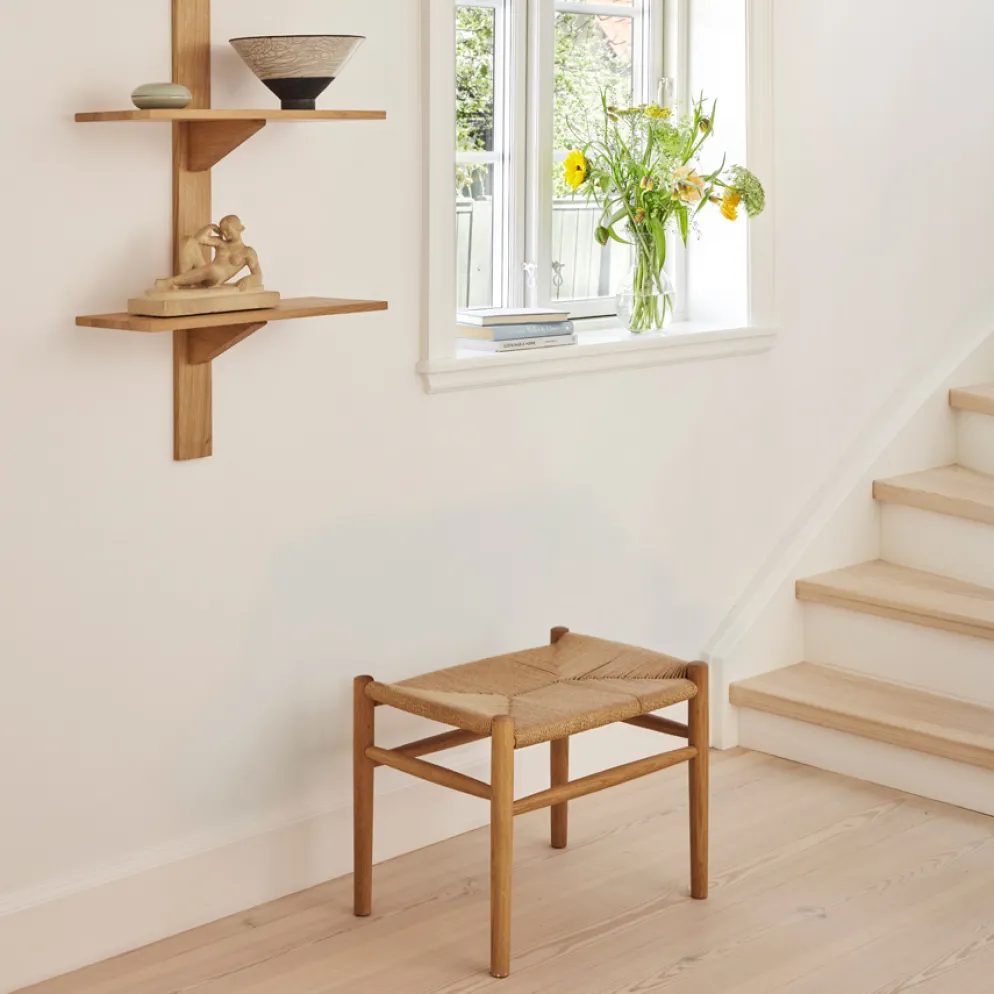 FDB Møbler J83 Hocker Eiche Lackiert/Natur Nordic Swan Ecolabel