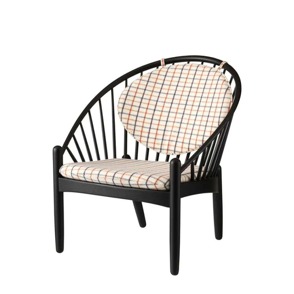 FDB Møbler J166 - Jørna Sessel Schwarz/Horse Cover