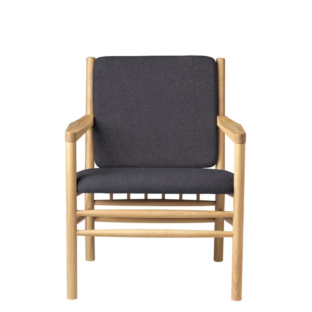 FDB Møbler J147 Sessel Eiche lackiert Dark Grey