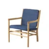 FDB Møbler J147 Sessel Eiche lackiert Dark Blue