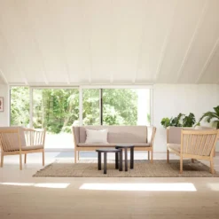 FDB Møbler J146 Sessel Eiche lackiert Beige