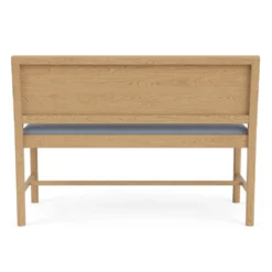 FDB Møbler J176 Sønderborg Bank Eiche/Natur Ploegwool Blue