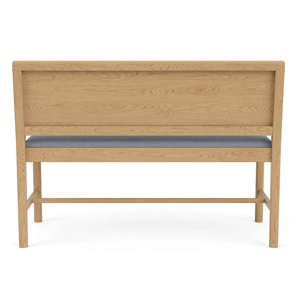 FDB Møbler J176 Sønderborg Bank Eiche/Natur Ploegwool Blue