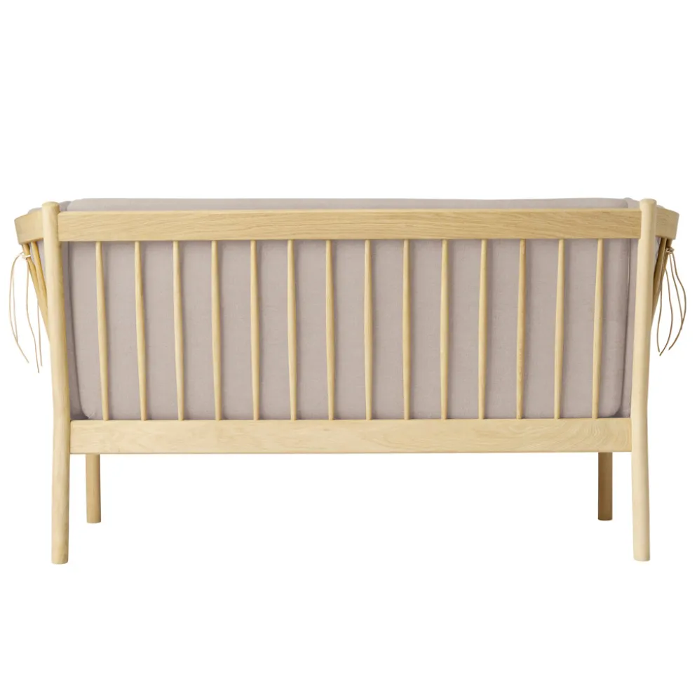 FDB Møbler J148 Sofa 2-Sitzer Eiche lackiert Beige