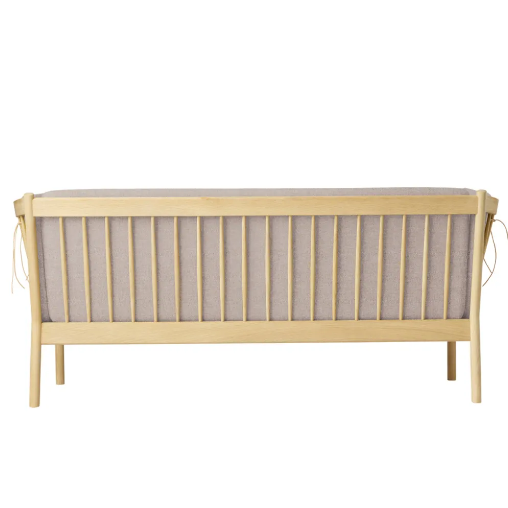 FDB Møbler J149 Sofa 3-Sitzer Eiche lackiert Light Grey