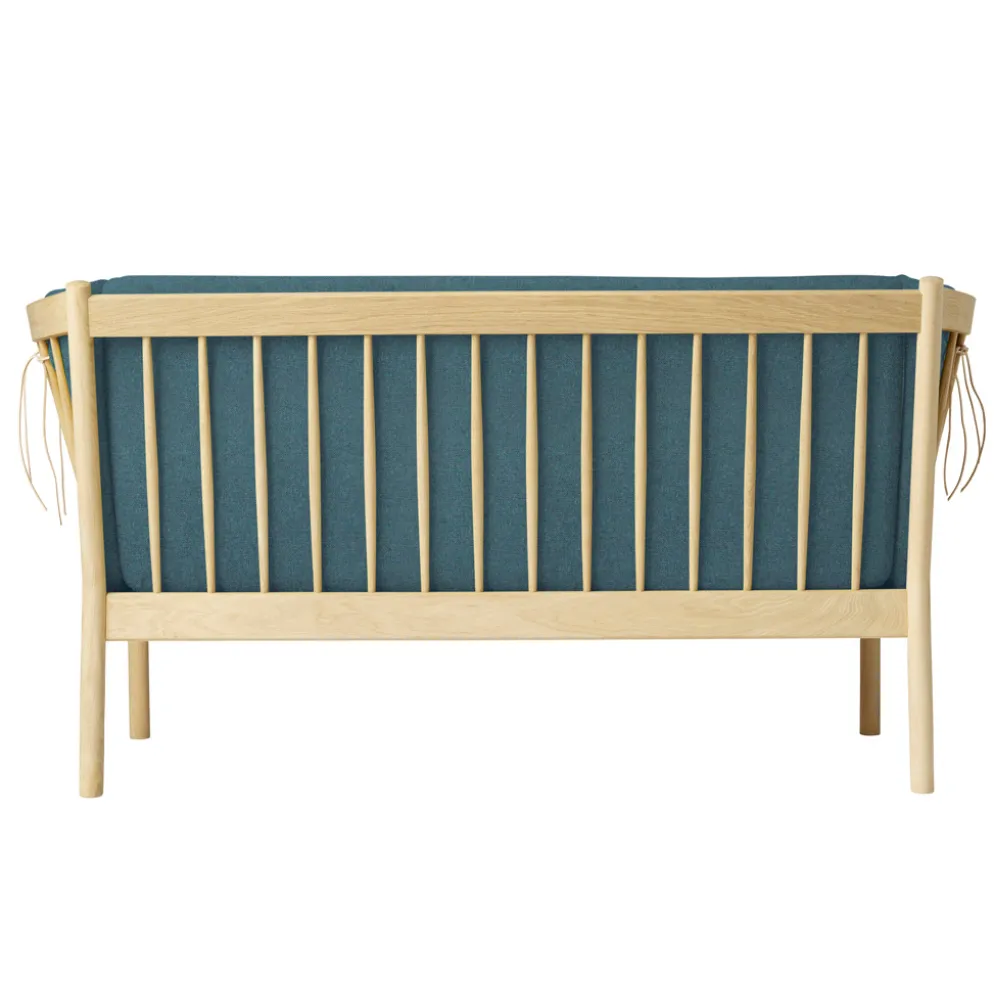 FDB Møbler J148 Sofa 2-Sitzer Eiche lackiert Green