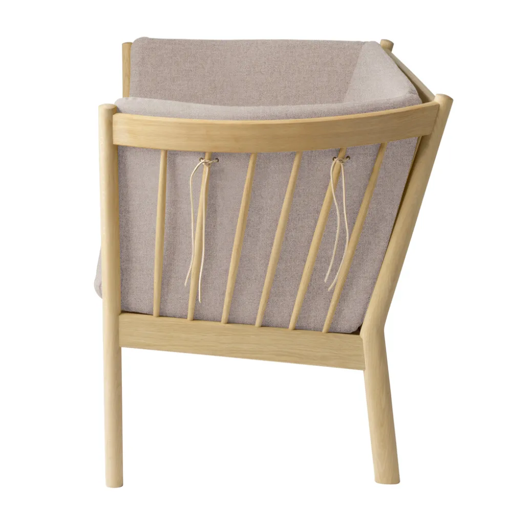 FDB Møbler J148 Sofa 2-Sitzer Eiche lackiert Light Grey