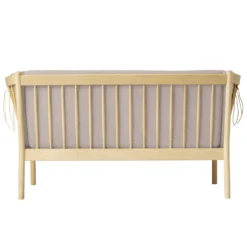 FDB Møbler J148 Sofa 2-Sitzer Eiche lackiert Light Grey