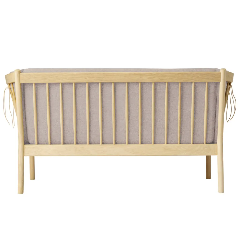 FDB Møbler J148 Sofa 2-Sitzer Eiche lackiert Light Grey