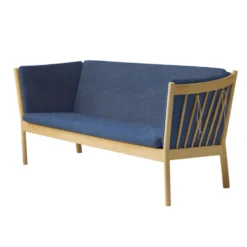 FDB Møbler J149 Sofa 3-Sitzer Eiche lackiert Dark Blue