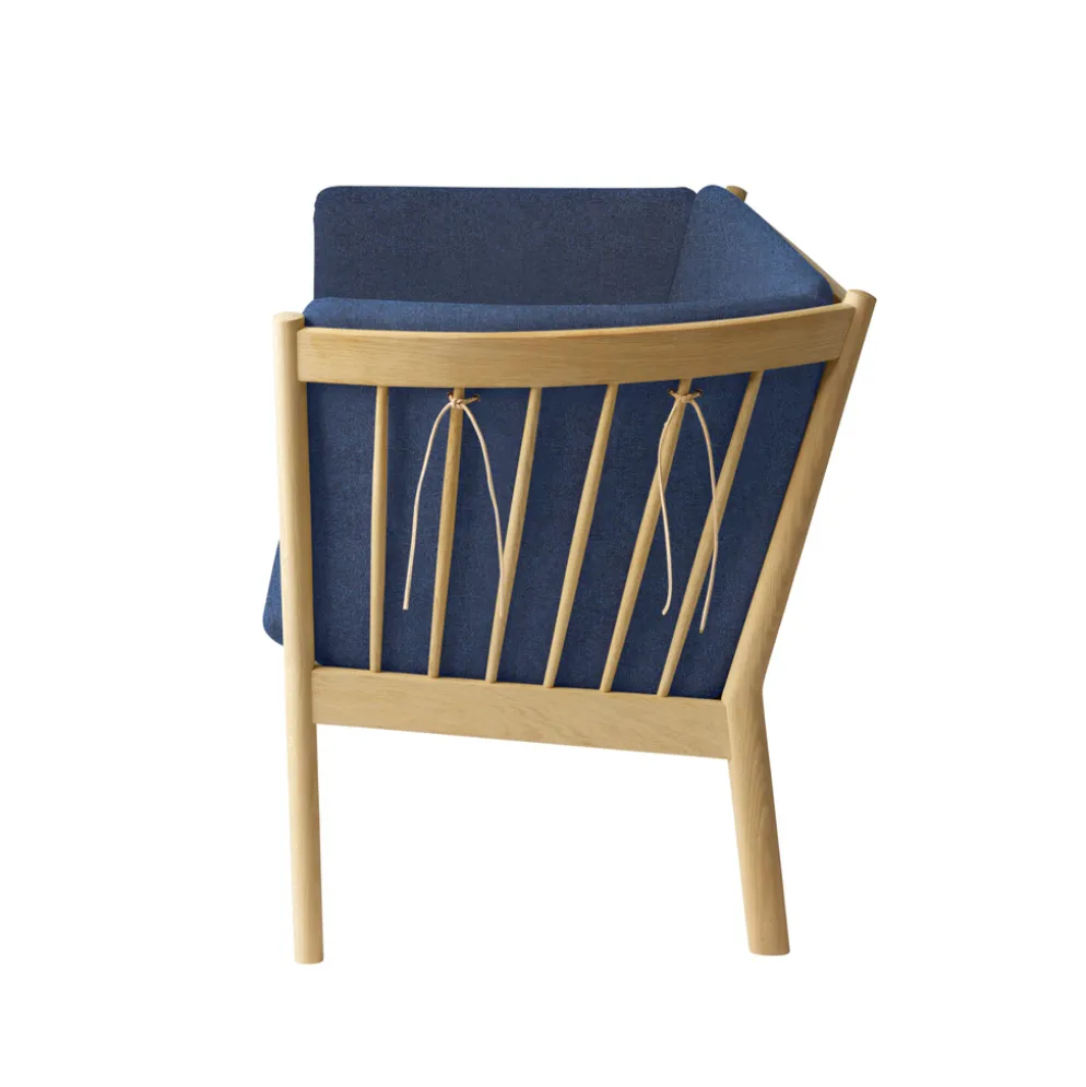 FDB Møbler J149 Sofa 3-Sitzer Eiche lackiert Dark Blue