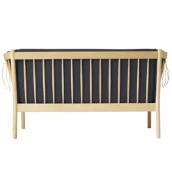 FDB Møbler J148 Sofa 2-Sitzer Eiche lackiert Dark Grey