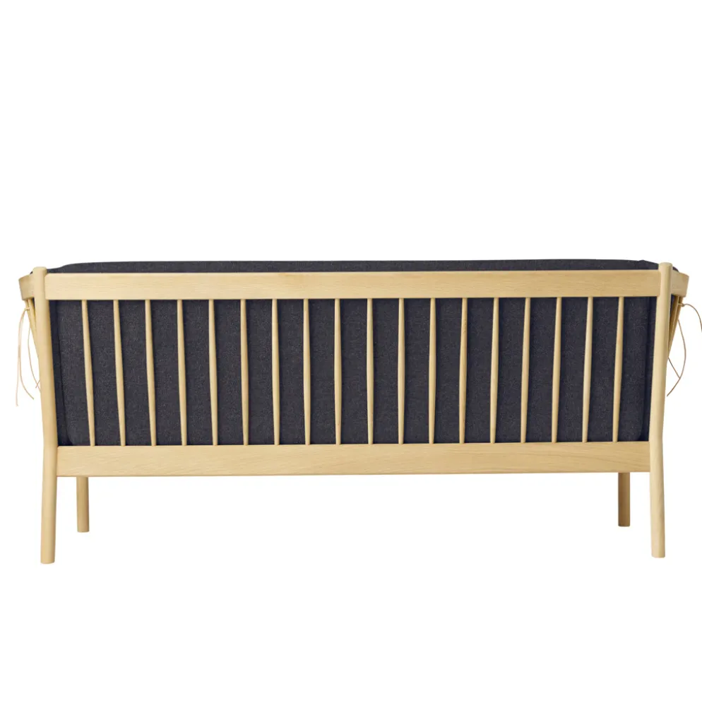 FDB Møbler J149 Sofa 3-Sitzer Eiche lackiert Dark Grey