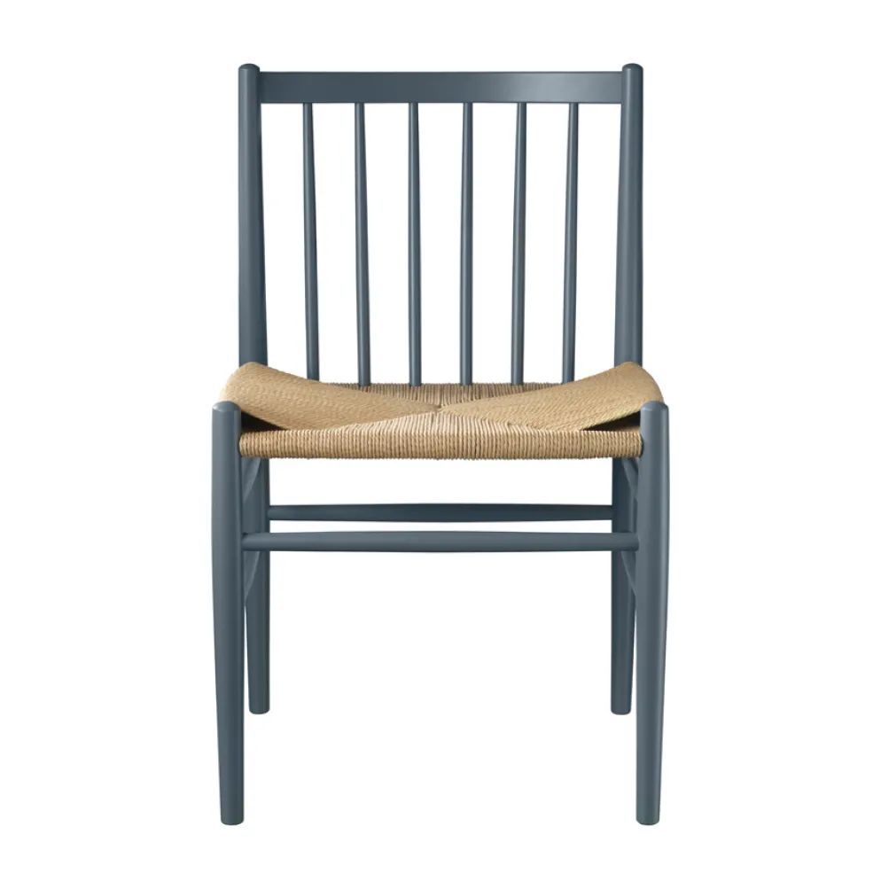 FDB Møbler J80 Stuhl Buche Blue Grey Nordic Swan Ecolabel