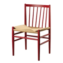 FDB Møbler J80 Stuhl Buche Ruby Red