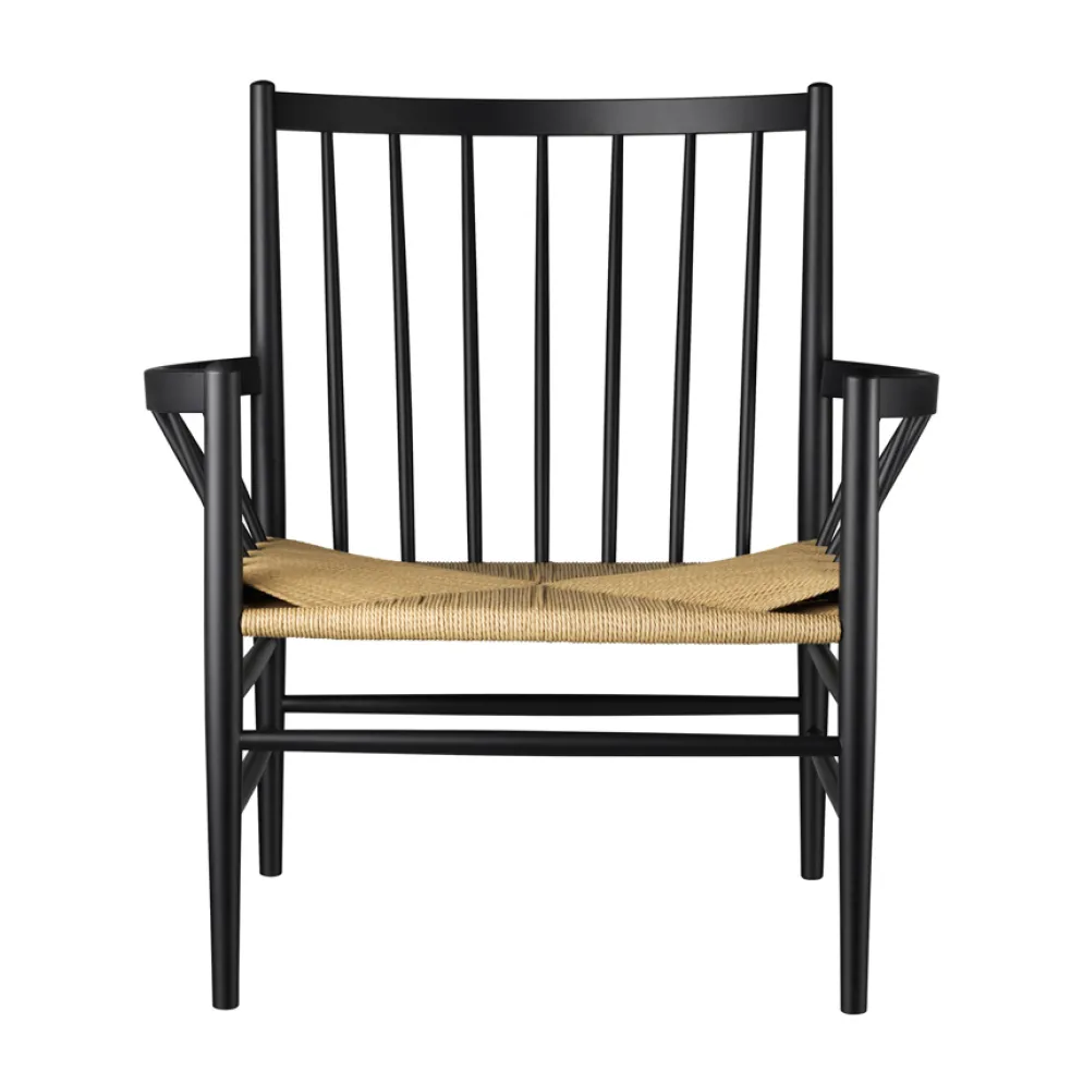 FDB Møbler J82 Stuhl Buche Schwarz/Natur Nordic Swan Ecolabel