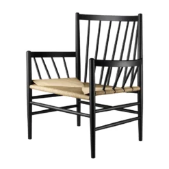 FDB Møbler J82 Stuhl Buche Schwarz/Natur Nordic Swan Ecolabel