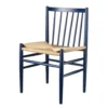 FDB Møbler J80 Stuhl Buche Steel Blue