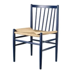 FDB Møbler J80 Stuhl Buche Steel Blue