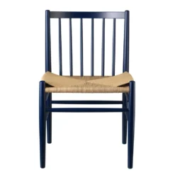FDB Møbler J80 Stuhl Buche Steel Blue