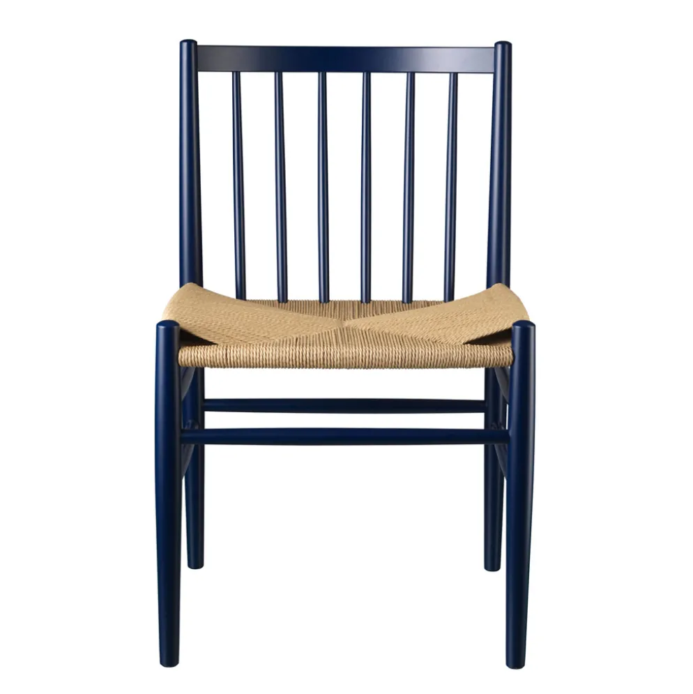 FDB Møbler J80 Stuhl Buche Steel Blue