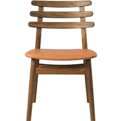 FDB Møbler J48 Stuhl Eiche Geräuchert/ Leder Cognac
