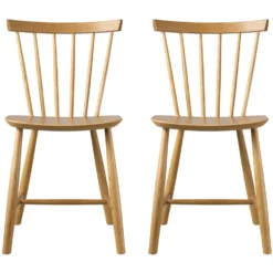 FDB Møbler J46 Stuhl Eiche Natur Geölt Nordic Swan Ecolabel 2er-Set