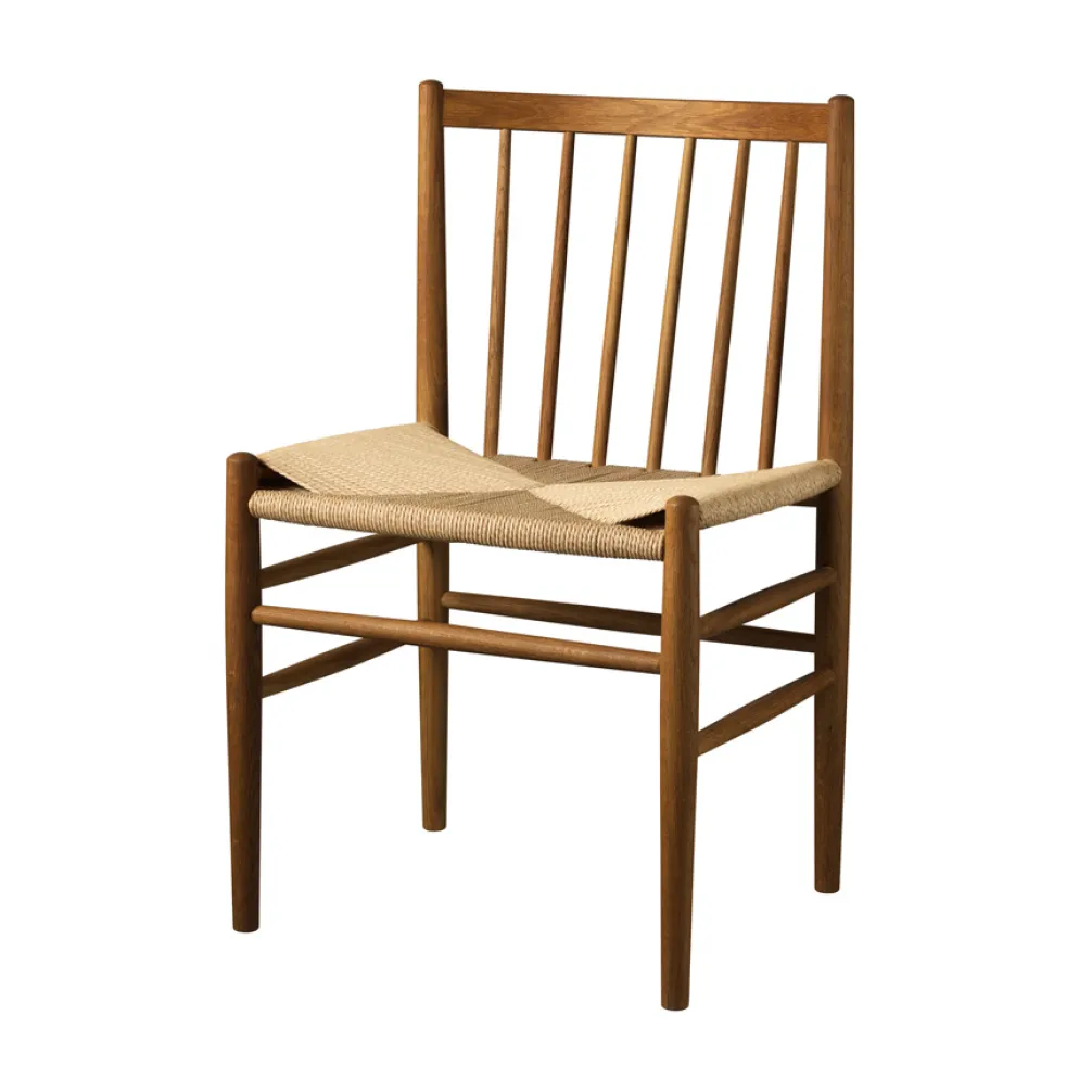 FDB Møbler J80 Stuhl geräucherte Eiche/Natur Nordic Swan Ecolabel