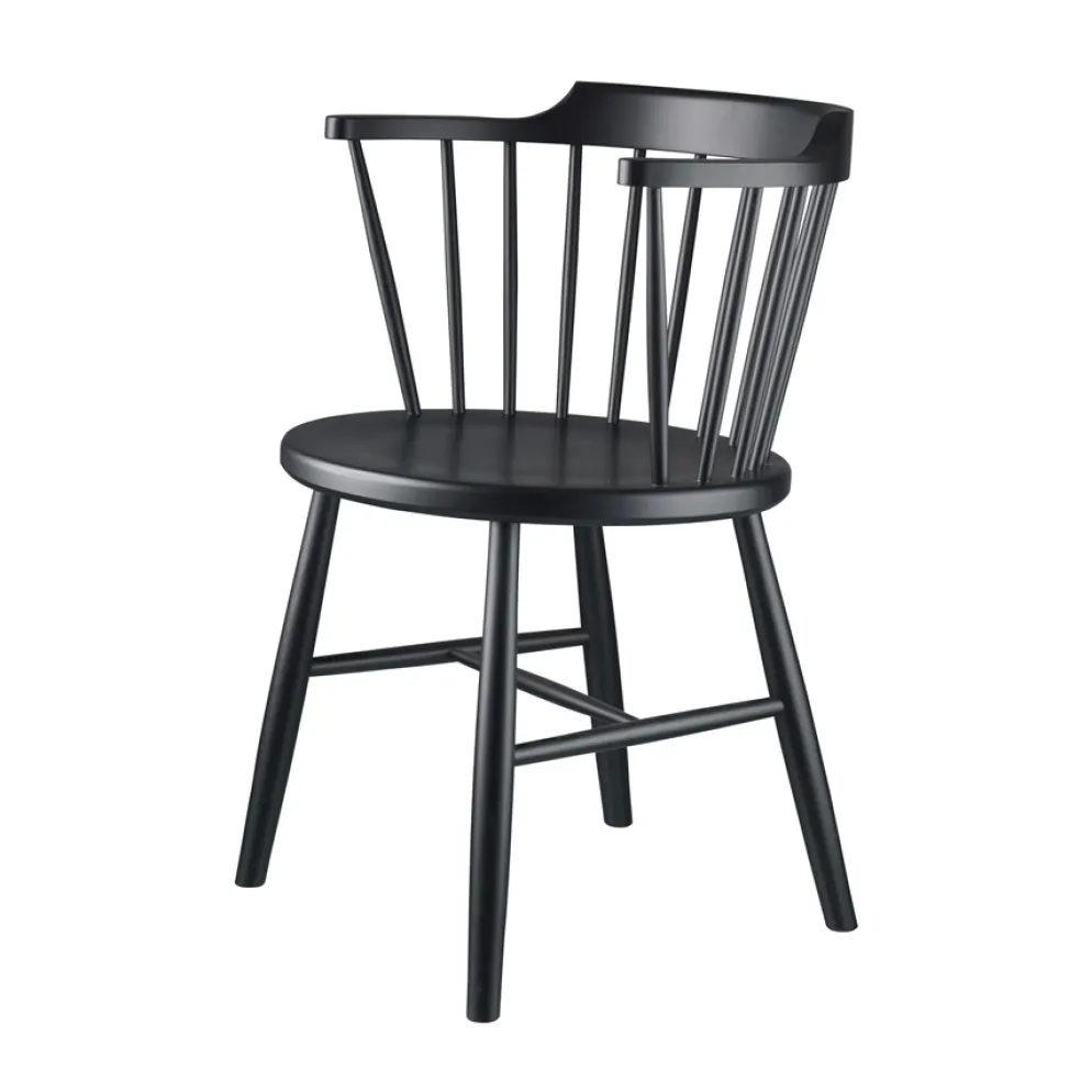 FDB Møbler J18 Stuhl Schwarz