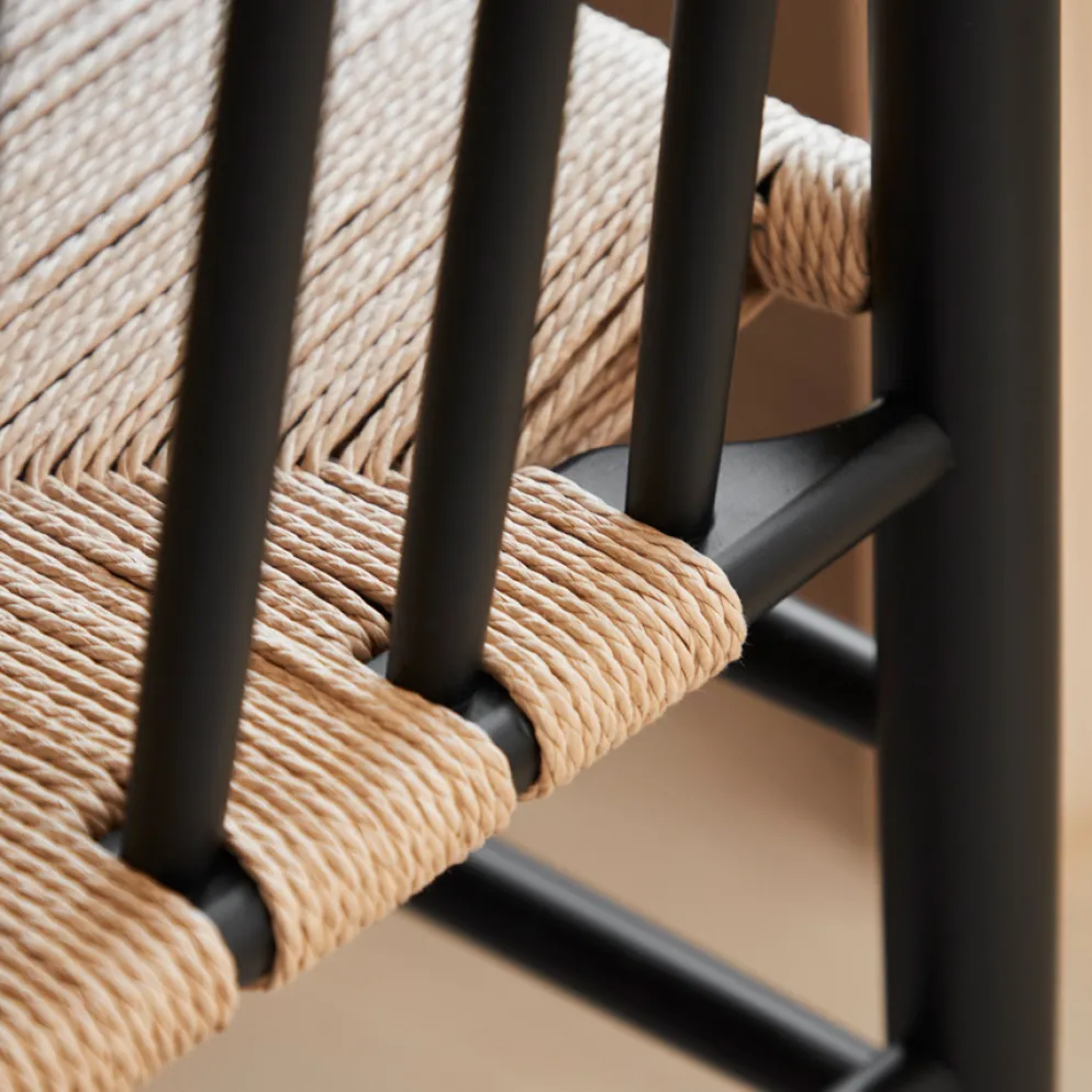 FDB Møbler J80 Stuhl Schwarz/Natur Nordic Swan Ecolabel