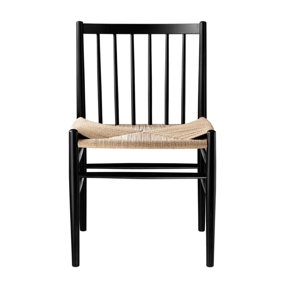 FDB Møbler J80 Stuhl Schwarz/Natur Nordic Swan Ecolabel