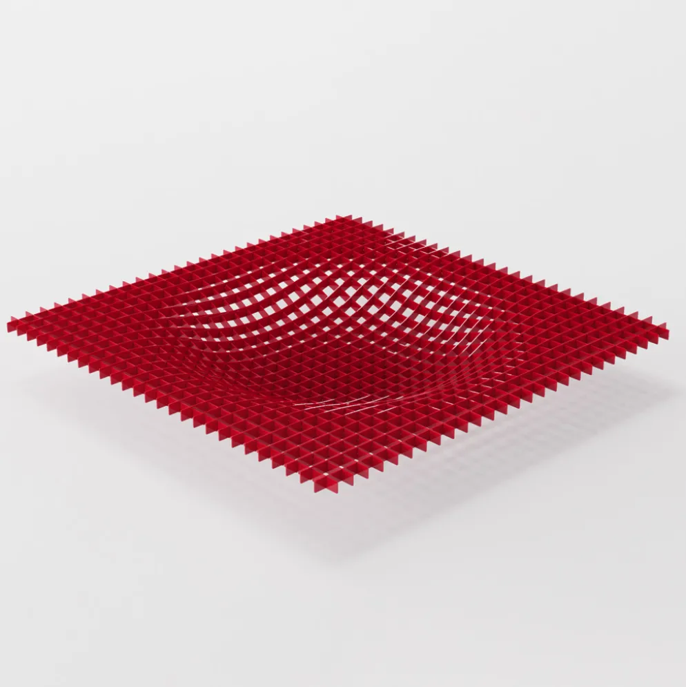 FUNDAMENTAL.BERLIN Centrepiece Gravity Red