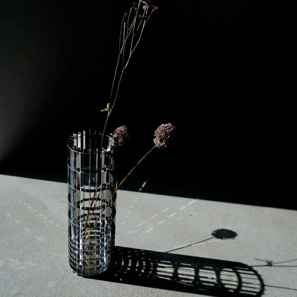 FUNDAMENTAL.BERLIN Vase Gravity L Edelstahl