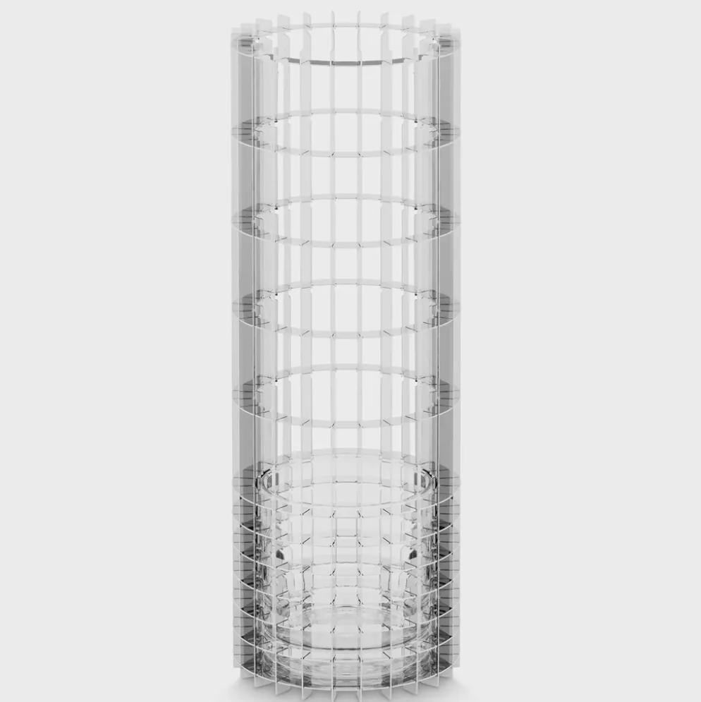 FUNDAMENTAL.BERLIN Vase Gravity L Edelstahl