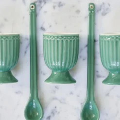 GreenGate Eierbecher Alice Dusty Green