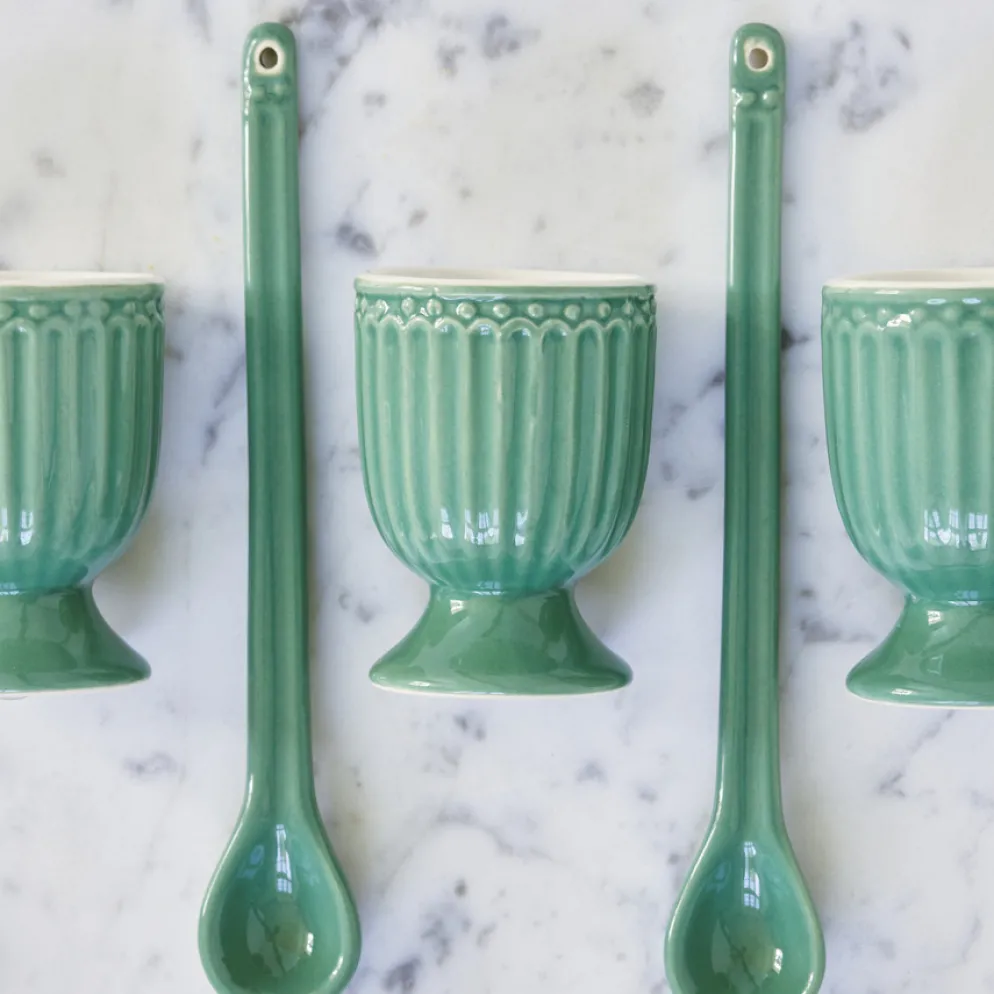 GreenGate Eierbecher Alice Dusty Green