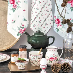 GreenGate Geschirrtuch Erica white