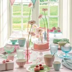 GreenGate Latte Cup Becher Dotty red